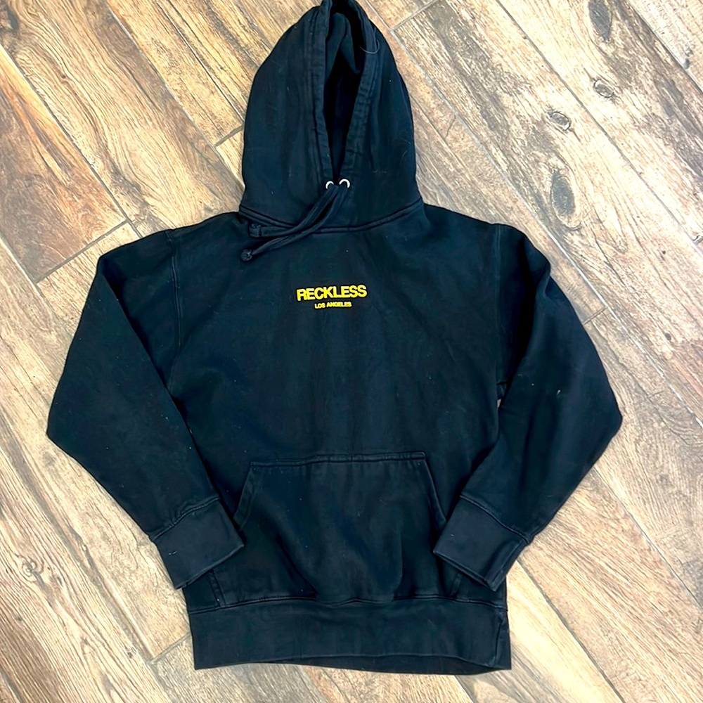 YR Reckless Black hoodie small